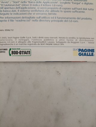 CD-ROM Pagine Bianche 2005/06