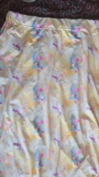 Falda larga estampada multicolor. TM