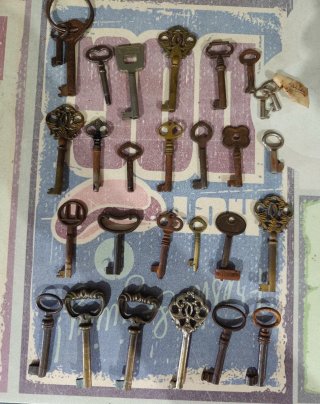 Lote de llaves antiguas para máquinas de coser