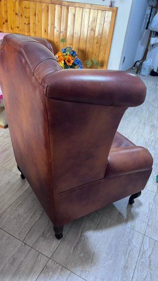 Sillón de piel Chester