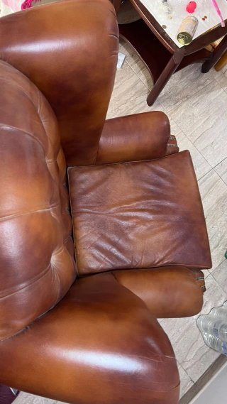 Sillón de piel Chester