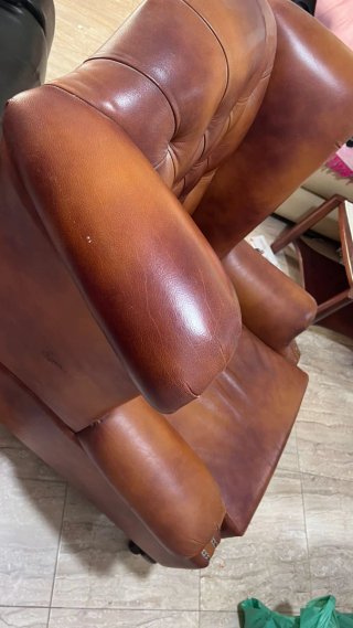 Sillón de piel Chester