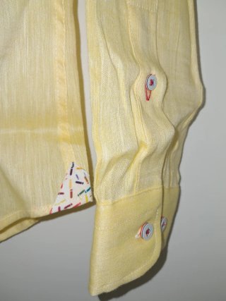 Camisa lino amarilla Surfcar talla M