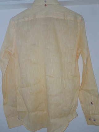 Camisa lino amarilla Surfcar talla M