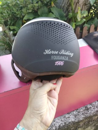 Casco de equitación Fouganza negro