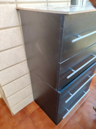 2 Muebles de Baño Negro