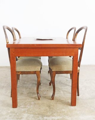 Mesa rectangular moderna de madera