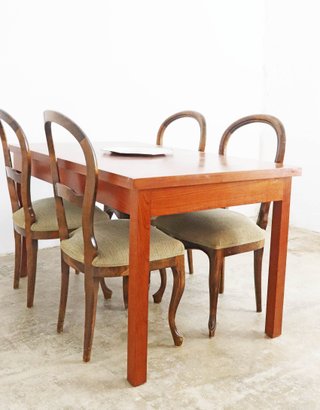 Mesa rectangular moderna de madera