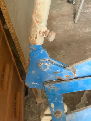 Cortadora de losa azul