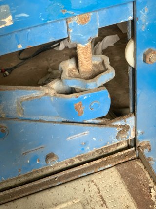 Cortadora de losa azul