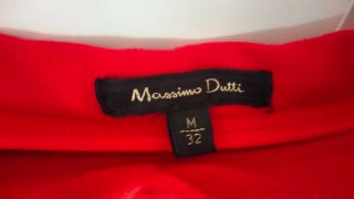 Falda Massimo Dutti Roja