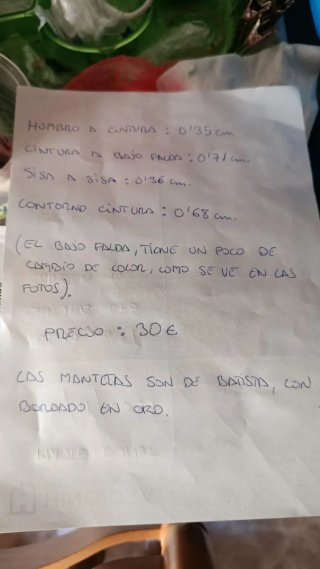 Traje regional Valenciana niña