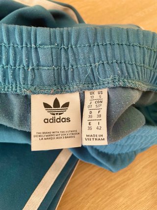 Pantalón Adidas Talla S Turquesa Oceano
