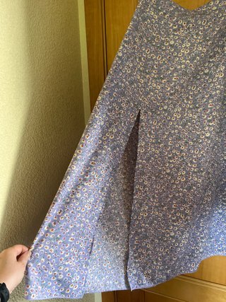 Falda larga floral lila ( color diferente por luzl
