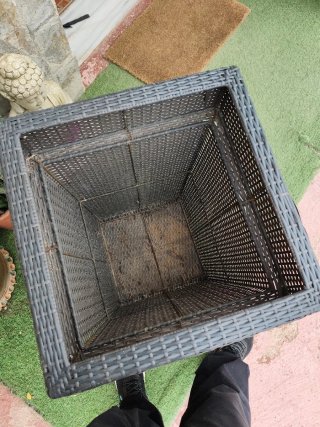 Portavasi in rattan 60 cm x 50 cm