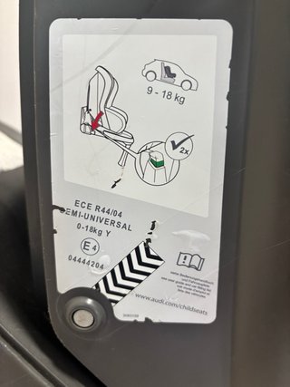 Silla Coche Bebé Audi Isofix