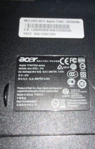 Portátil Acer Aspire 7730Z Dual-Core