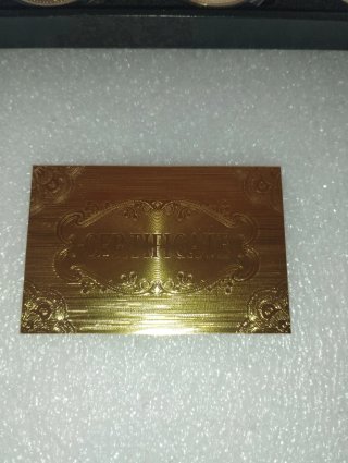 12 Medaglie Re Carlo III Placcate Oro 24kt