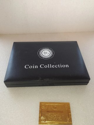 12 Medaglie Re Carlo III Placcate Oro 24kt