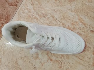 Botines blancos usados poco