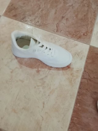 Botines blancos usados poco