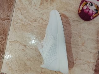 Botines blancos usados poco