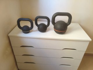 3 Pesas Rusas (4, 6 y 16 kg)