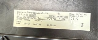 Placa de inducción Siemens