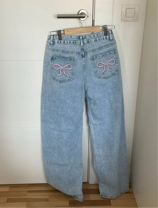 Pantalón Shein tiro bajo lazos