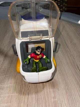 Helicóptero Fisher-Price Imaginext + Figura Robin