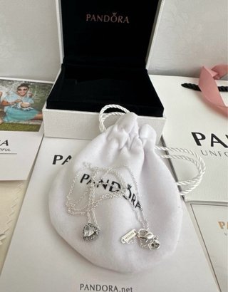 Collar de plata 925 con corazón blanco