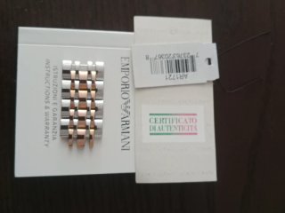 Reloj Emporio Armani AR1721 Hombre Oro/Plata