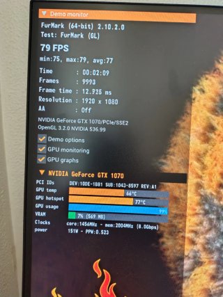 Tarjeta Gráfica Asus GTX 1070 Turbo