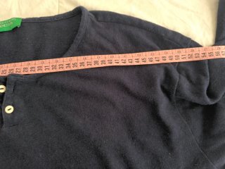 Camiseta Benetton Manga Larga XL Azul