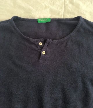 Camiseta Benetton Manga Larga XL Azul