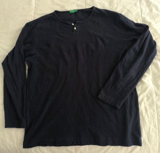 Camiseta Benetton Manga Larga XL Azul