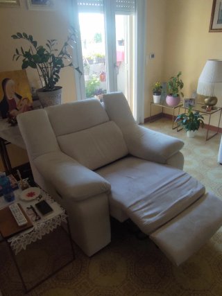 2 poltrone Dondi Salotti Tessuto Bianco