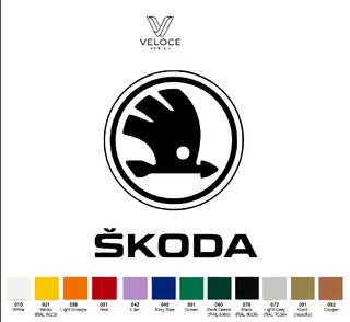 Vinilo / Pegatina Logo Škoda