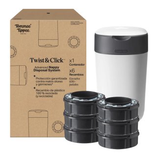 Contenedor Pañalera Tommee Tippee + 11 Recambios