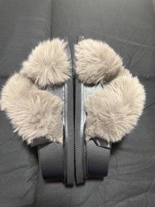 Sandalias Zara Pantuflas Peludas