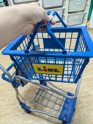 Mini Carrito Juguete Lidl Azul