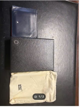 Cartera Montblanc Azul y Negra