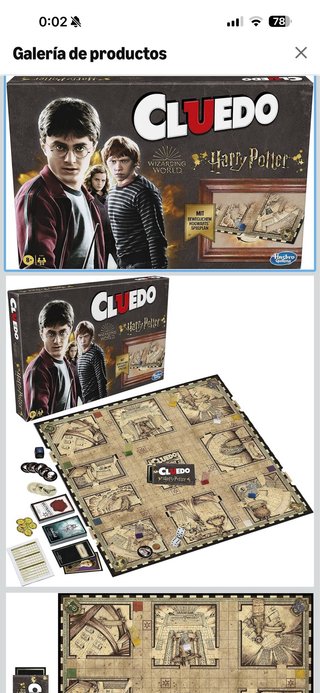 Cluedo Harry Potter Juego de Mesa 8+