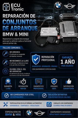 Reparación conjunto de arranque BMW/Mini