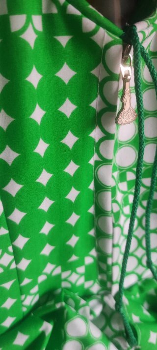 Vestido Flamenca Verde Estampado 3 Años