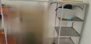 Góndola/Perchero Hierro con Estanteria