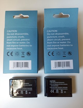 2 Batterie Minadax LP-E17 950mAh 7.2V Li-Ion