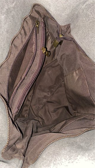 Bolso bandolera, lona gris marengo. Nuevo