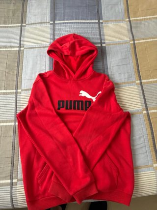 Sudadera Puma con capucha roja T15-16