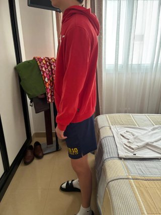 Sudadera Puma con capucha roja T15-16
